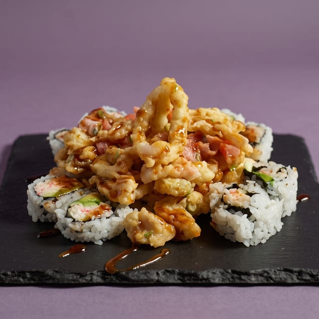 Calamari Tempura Roll.
